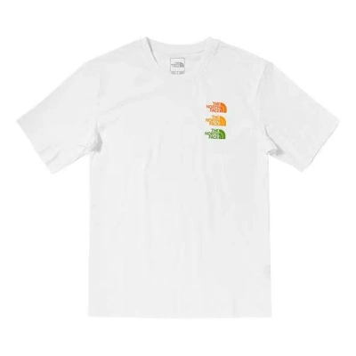 The North Face Ss21 Tri Logo Shirt 'white'
