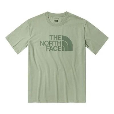 The North Face Ss22 Logo T-shirt 'olivegreen' In Green