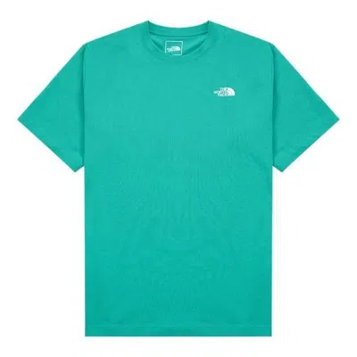 The North Face Ss22 T-shirt 'green' In Blue