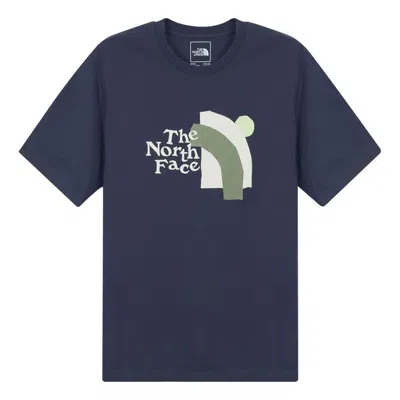The North Face Ss22 T-shirt 'navy' In Blue