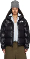 The North Face Ssense Exclusive Black 1996 Retro Shine Nuptse Down Jacket In 38s Tnf Black-shine