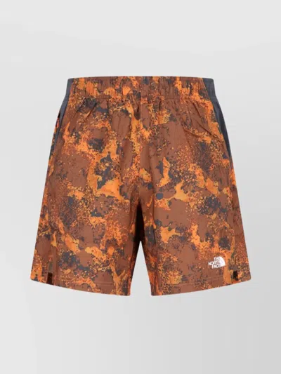 The North Face Straight Elastic Waistband Printed Side Pocket In Multi