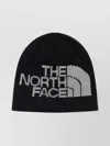 The North Face Stretch Polyester Blend Ribbed Beanie In Black