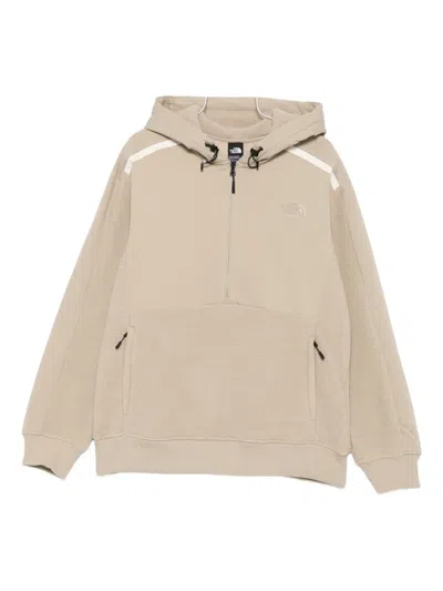 The North Face Stripe-detail Hooded Jacket In Neutral