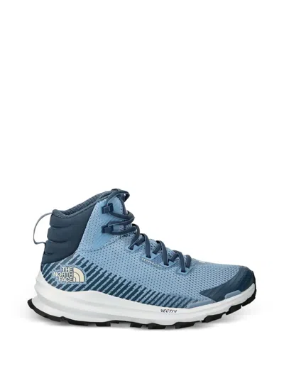 The North Face Striped High-top Sneakers In Blue