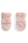 The North Face Babies'  Suave Oso Faux Fur Mittens In Pink Moss