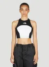 The North Face Color-block Cropped Top In White