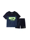 The North Face Summer Set T-shirt And Shorts In Blue