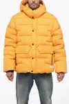 The North Face Summit Gold Down Jacket With Removable Hood In Yellow