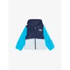 The North Face Summit Navy/meridian Bl Glacier Colour-block Fleece Hoody 3-24 In Multi