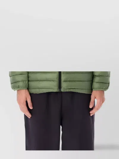 The North Face Summit Peak Quilted Hoodie In Green