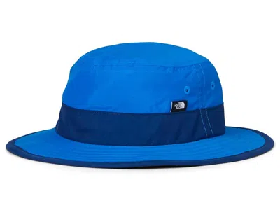The North Face Sun Hat (big Kid) Traditional Hats Hero Blue Tnf Topo Phantom Print: Lg