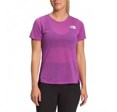 The North Face Sunriser Short Sleeve Shirt In Purple Cactus Flower