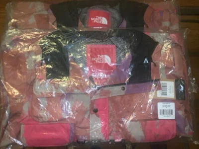 Pre-owned The North Face Supreme  Cargo Jacket Multicolor Sz Medium Ss20 Tnf