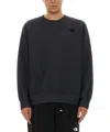The North Face Relaxed Ribbed Cuffs Hem Crew In Gray