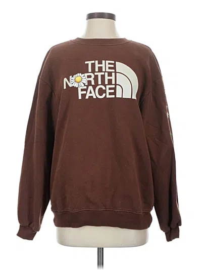 Pre-owned The North Face Sweatshirt In Brown
