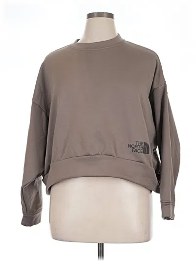 Pre-owned The North Face Sweatshirt In Brown