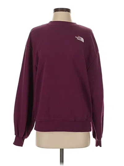 Pre-owned The North Face Sweatshirt In Burgundy