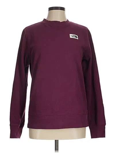 Pre-owned The North Face Sweatshirt In Burgundy