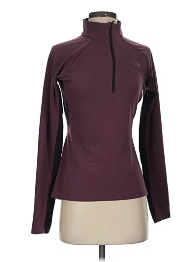 Pre-owned The North Face Sweatshirt In Burgundy