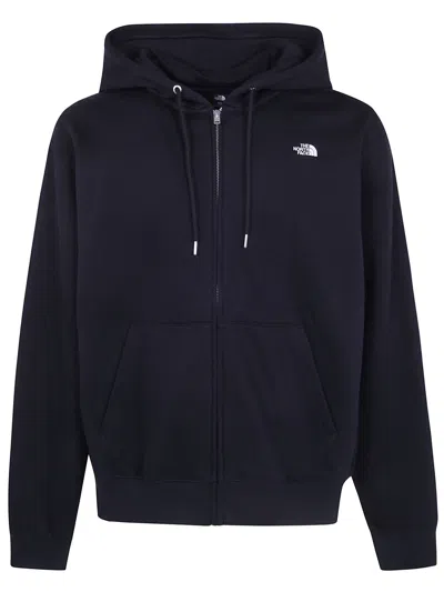 The North Face Sweatshirt Full Zip "essential Simple Dome" In Blue