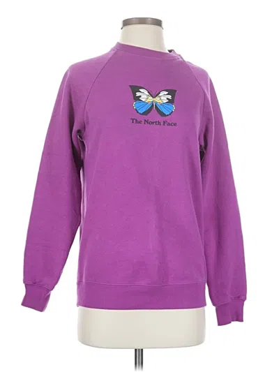 Pre-owned The North Face Sweatshirt In Purple