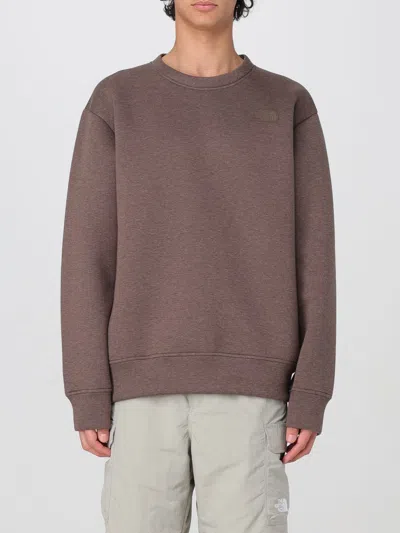 THE NORTH FACE SWEATSHIRT THE NORTH FACE MEN COLOR BROWN,G85146032
