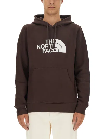 The North Face Sweatshirt With Logo In Brown