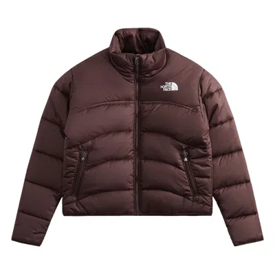 Pre-owned The North Face Synthetic Puffer Jacket 'brown'