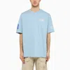 THE NORTH FACE THE NORTH FACE T SHIRT EXPLORING NEVER STOP LIGHT BLUE