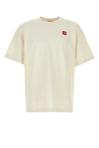 The North Face Ivory Cotton Oversize T-shirt In Neutral