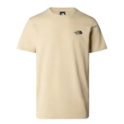 The North Face T-shirt Simple Dome Beige In Neturals