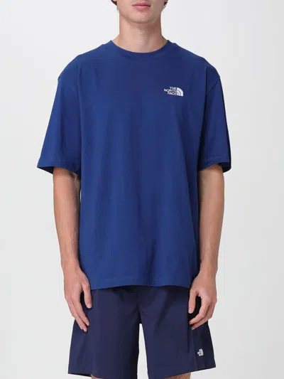 THE NORTH FACE T-SHIRT THE NORTH FACE MEN COLOR BLUE,G86601009