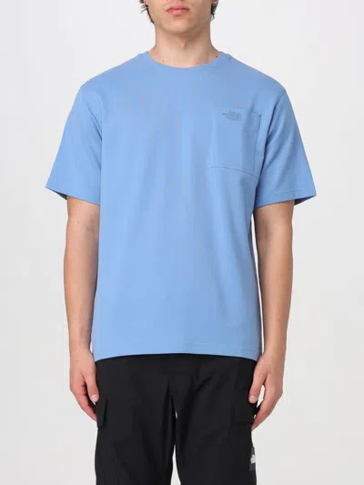 The North Face T-shirt  Men Color Gnawed Blue In Gnawed Blue