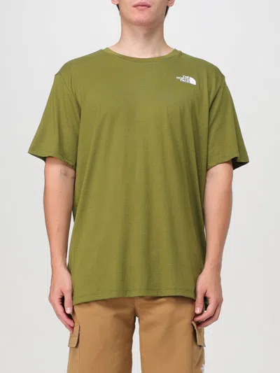 The North Face T-shirt  Men Color Olive In Forest Olive,tnf White