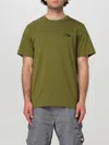 The North Face T-shirt In Blended Cotton In Olive