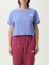 The North Face Simple Dome Cropped T-shirt In Blue