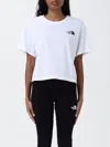 The North Face Womens Cropped Slim-fit Cotton-jersey T-shirt White In Weiss