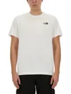 The North Face White T-shirt With Logo Printed On The Front And Back In Cotton Blend Man