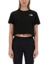 The North Face W Simple Dome Cropped Slim Tee In Black