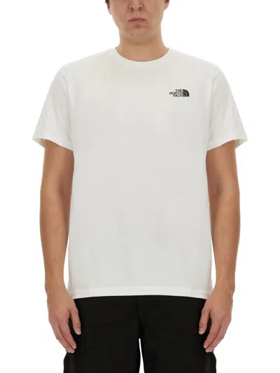 The North Face Man Short Sleeves Simple Dome Tee In White