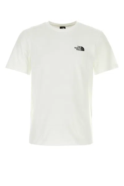 THE NORTH FACE THE NORTH FACE WHITE COTTON BLEND T-SHIRT