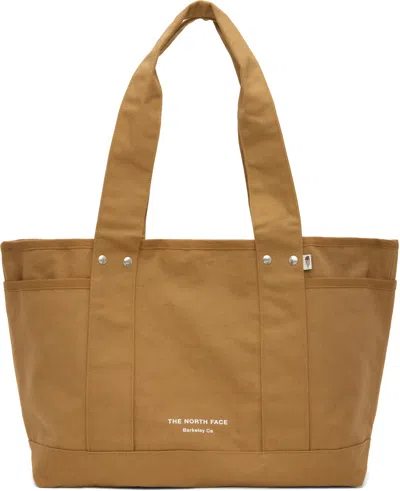 The North Face Tan Circular Cotton Tote In Utility Brown 173