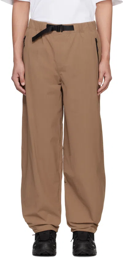 The North Face Tan North Dome Wind Trousers In Latte 6ih