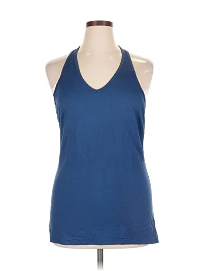 Pre-owned The North Face Tank Top Blue Halter Neckline Tops