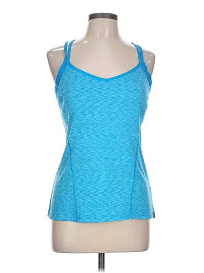 Pre-owned The North Face Tank Top Blue Halter Neckline Tops