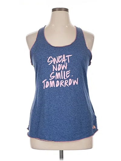 Pre-owned The North Face Tank Top Blue Halter Neckline Tops