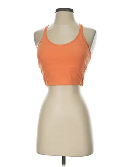 Pre-owned The North Face Tank Top Orange Halter Neckline Tops