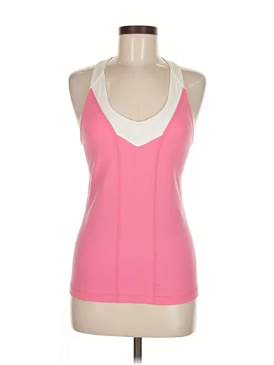 Pre-owned The North Face Tank Top Pink Halter Neckline Tops