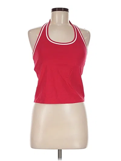 Pre-owned The North Face Tank Top Red Halter Neckline Tops